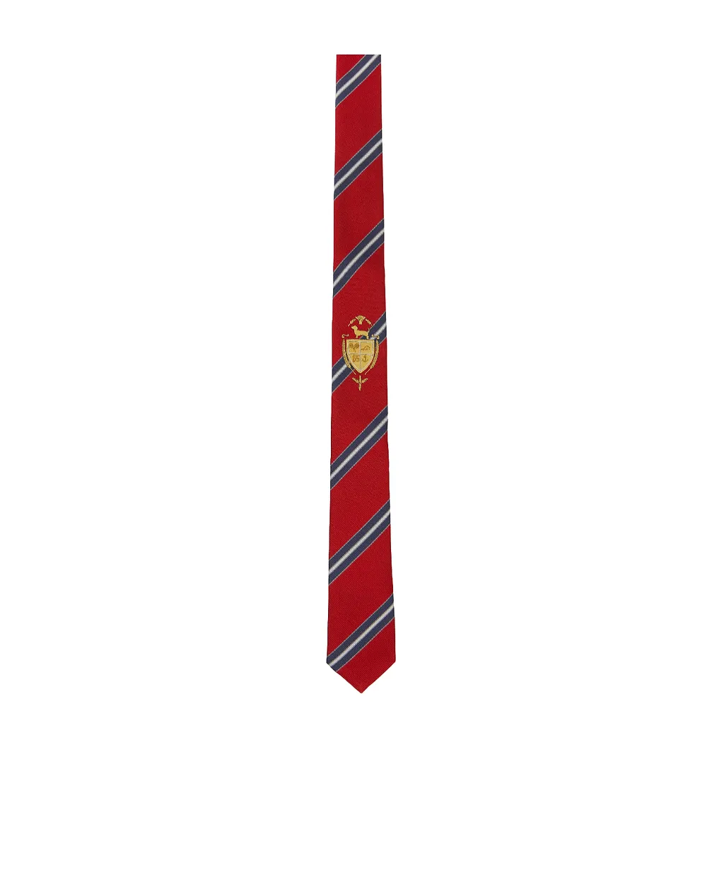 Thom Browne Striped Classic Emblem Tie