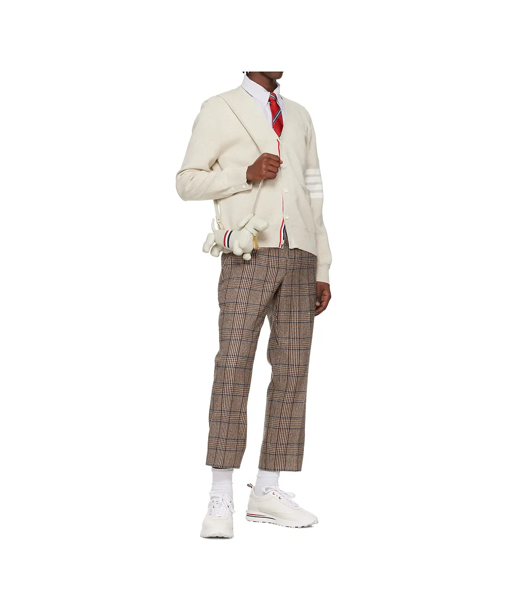 Thom Browne Striped Classic Emblem Tie