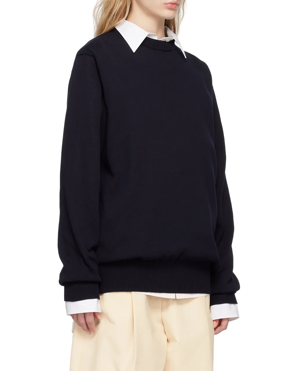 Fine-Knit Cotton Jumper