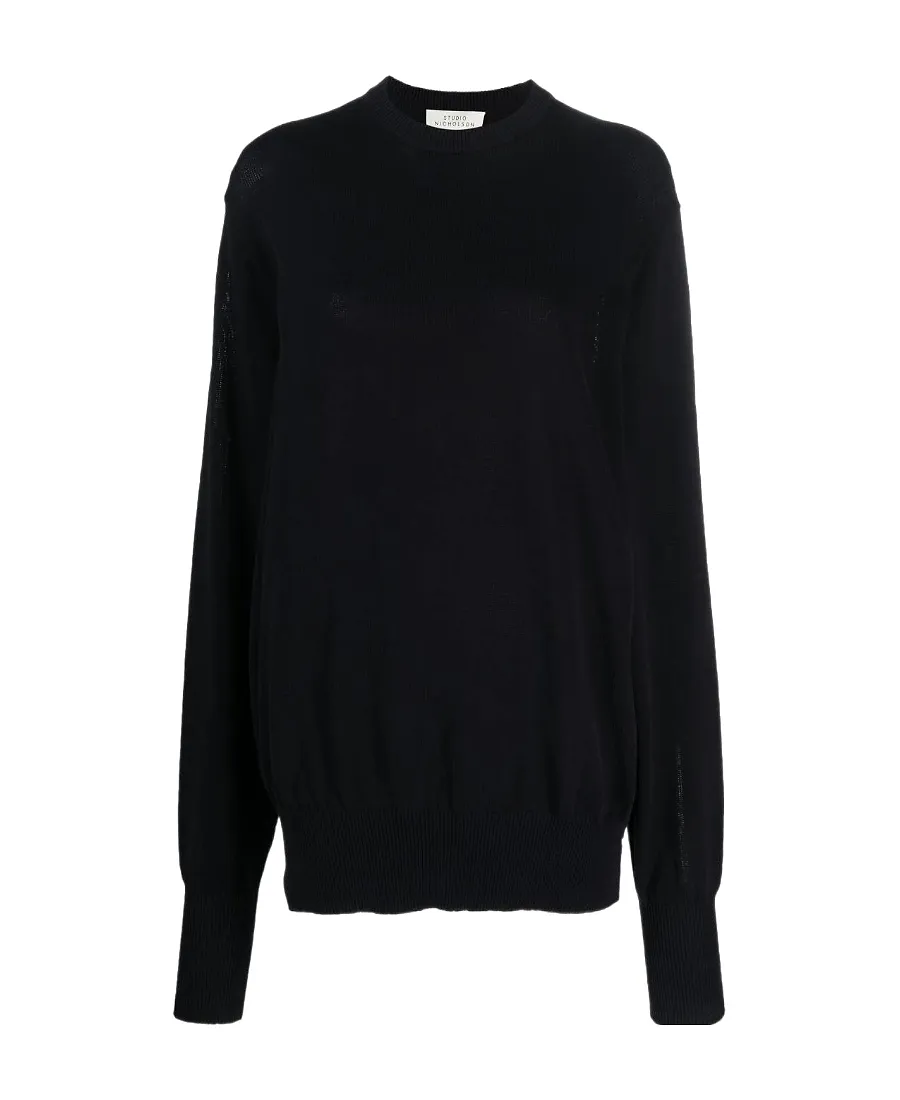 Fine-Knit Cotton Jumper