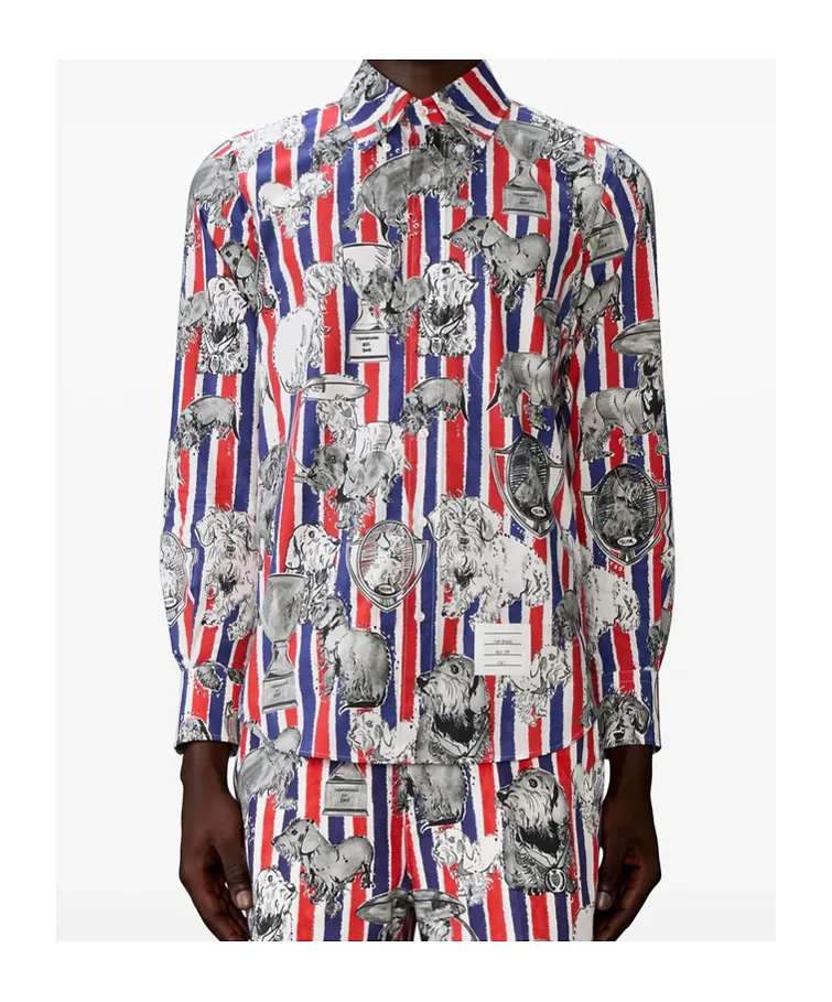 Toile-Detail Long-Sleeve Shirt