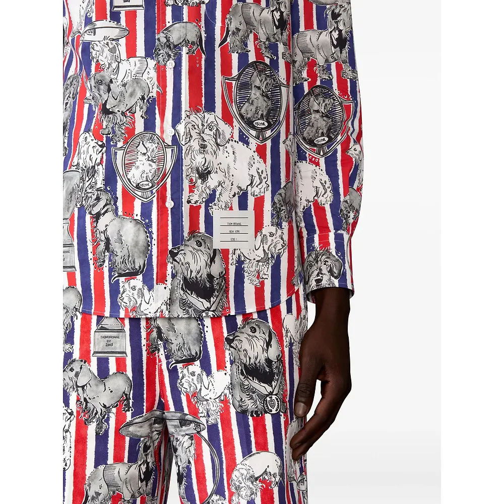 Toile-Detail Long-Sleeve Shirt