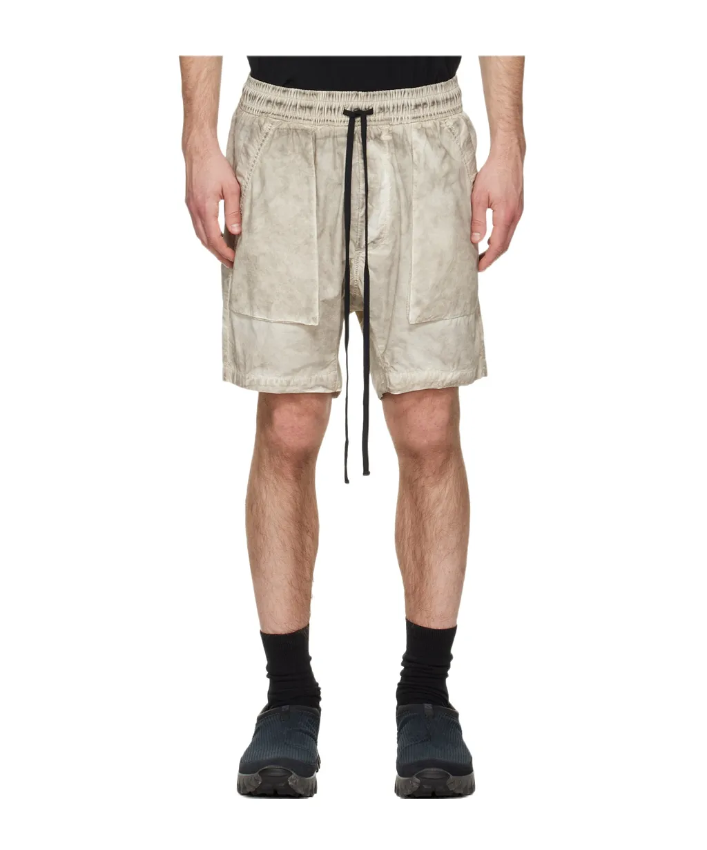 Drawstring-Waist Cargo-Pocket Shorts