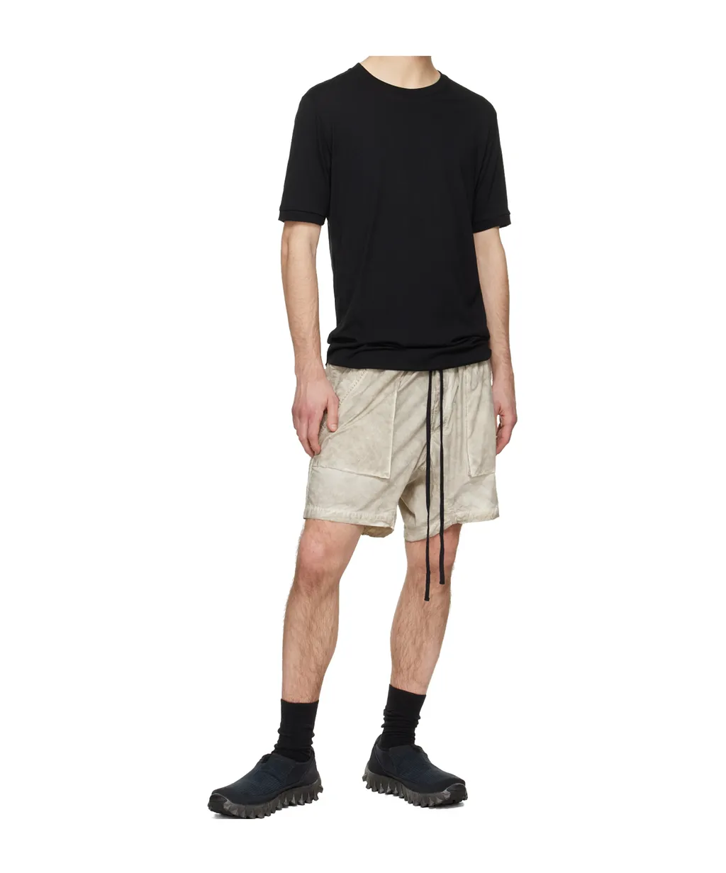 Drawstring-Waist Cargo-Pocket Shorts