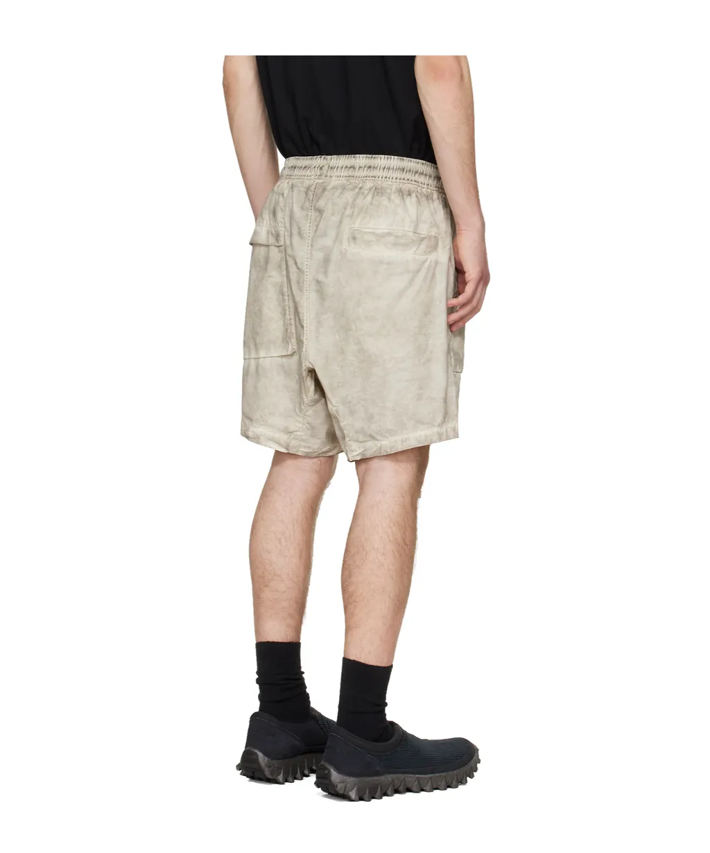 Drawstring-Waist Cargo-Pocket Shorts
