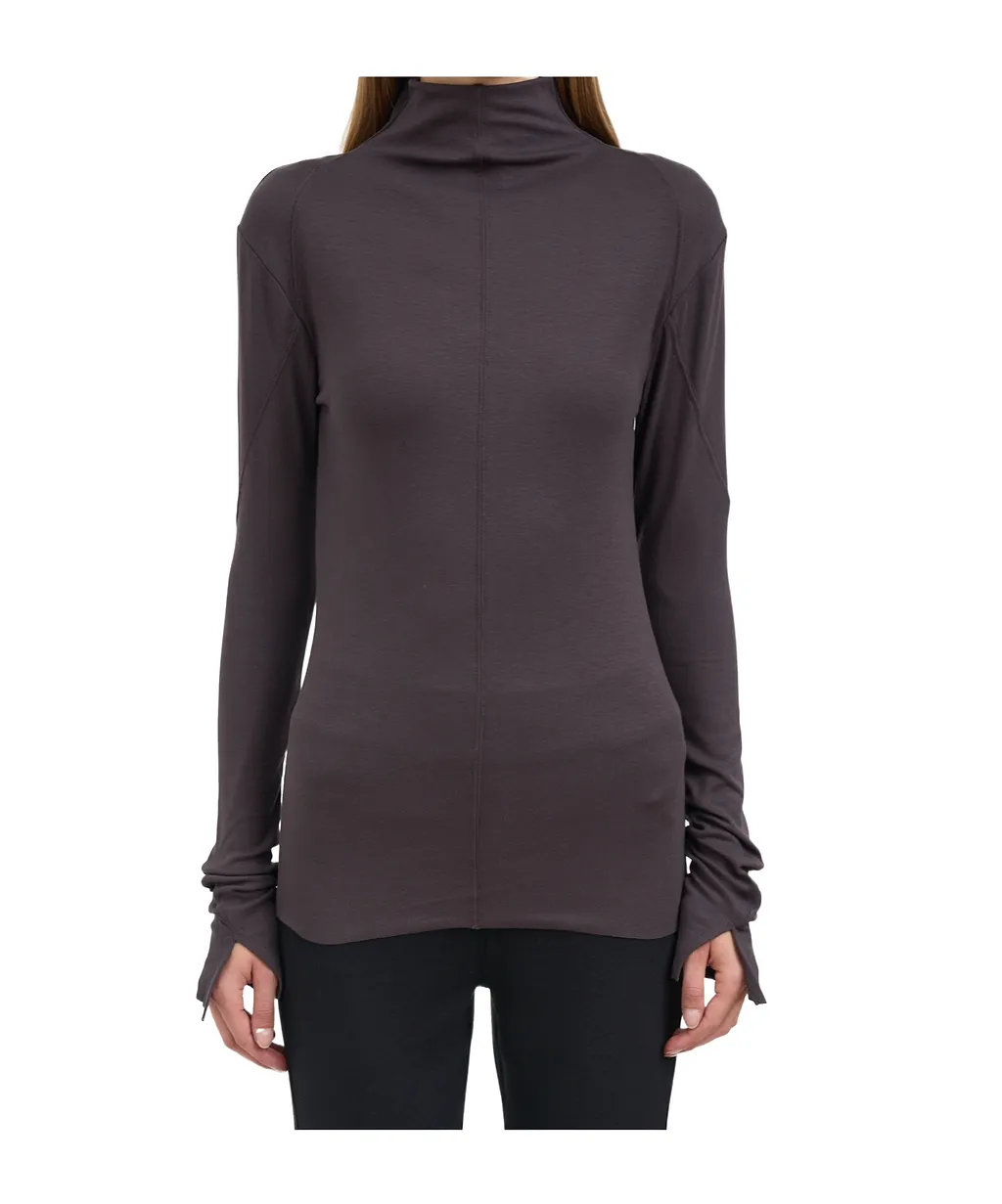 Maglia In Viscosa A Collo Alto