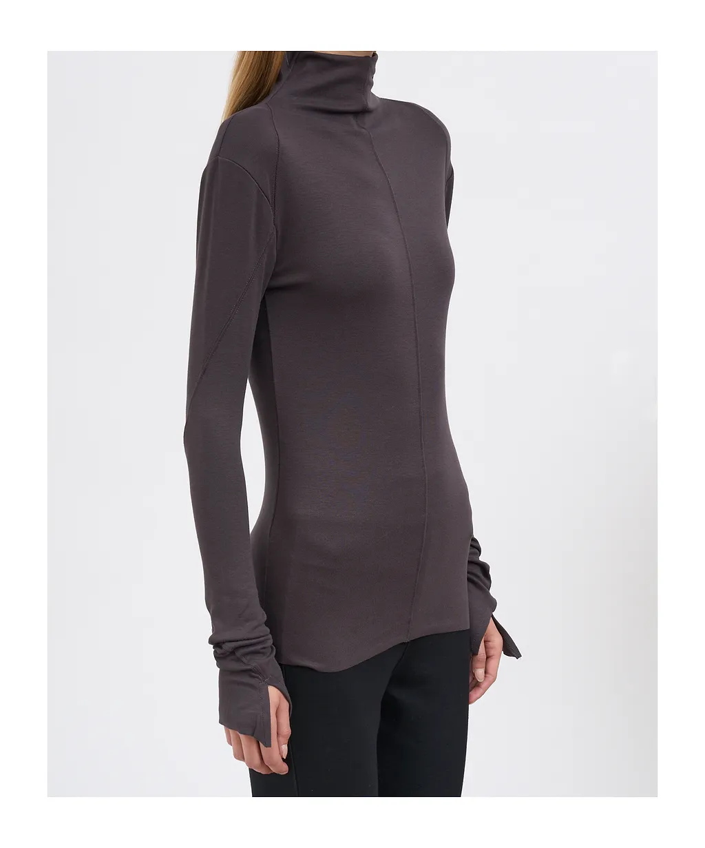 Maglia In Viscosa A Collo Alto