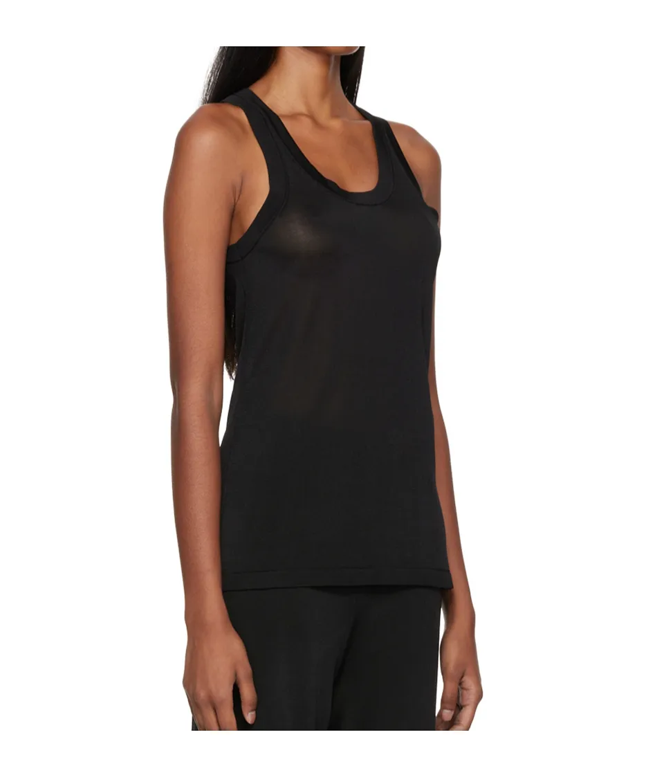 Semi-Transparent Knitted Vest