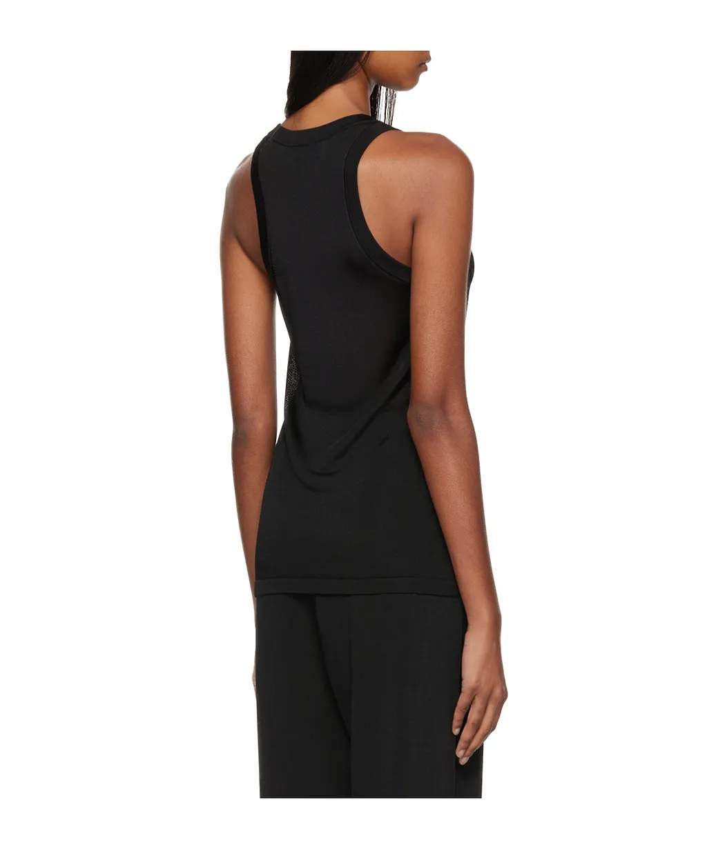 Semi-Transparent Knitted Vest