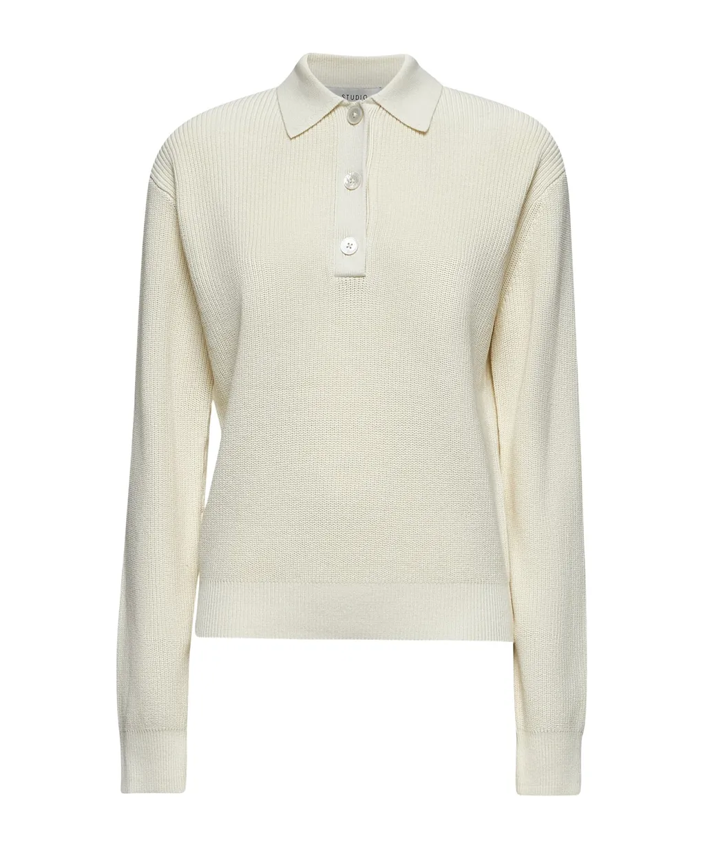Studio Nicholson Chesapeake Long Sleeved Polo Top