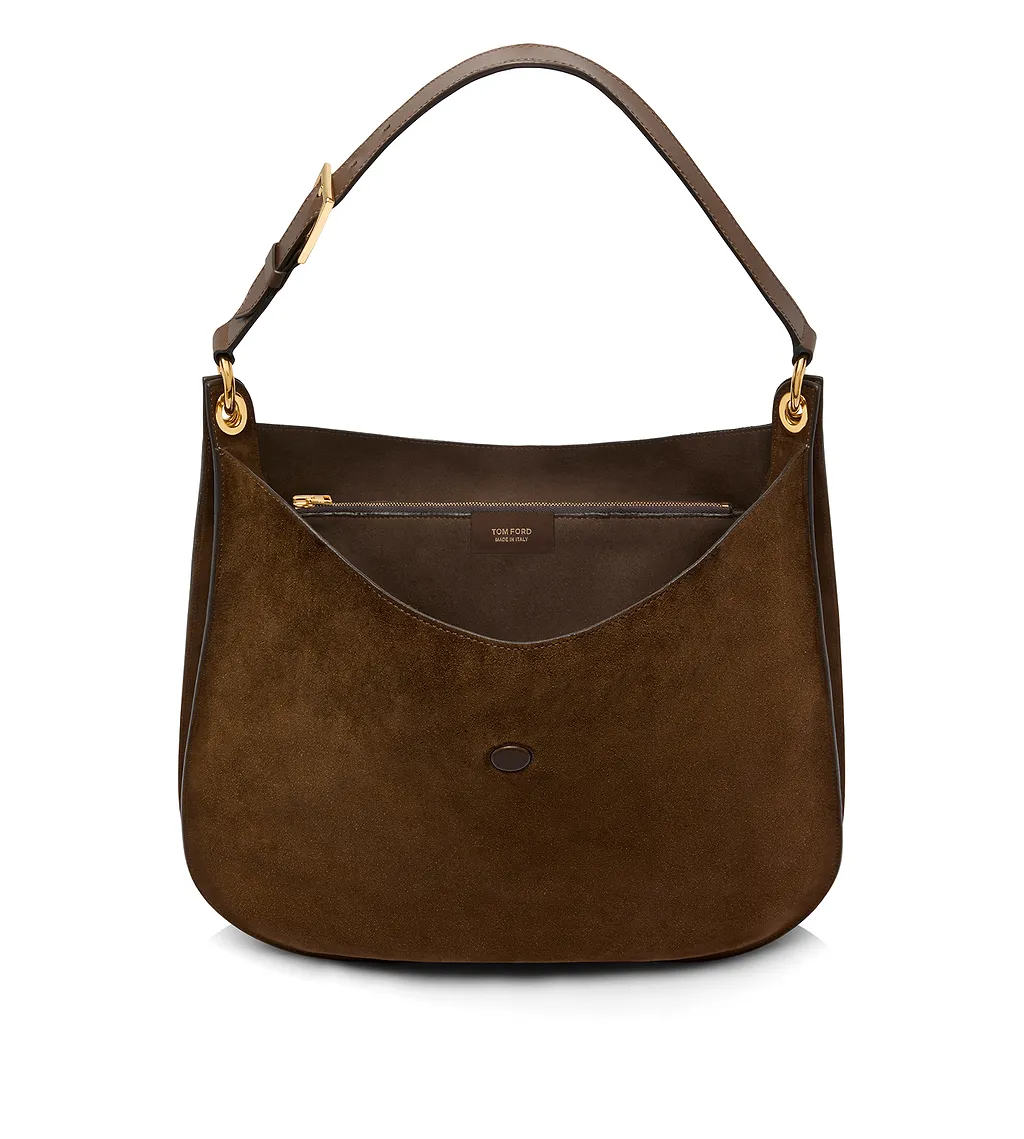Large T-Signature Shoulder Bag