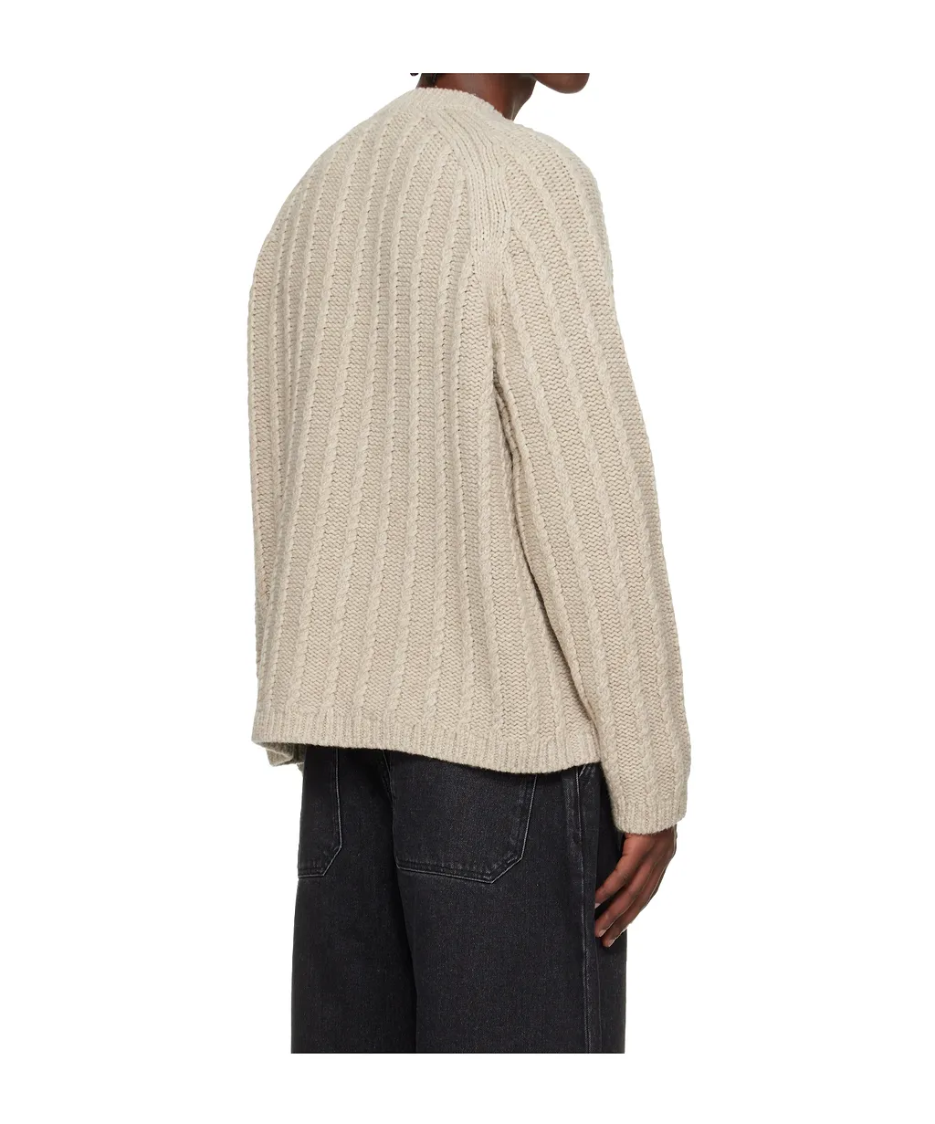 Sussex Wool Knit Long-Sleeved Sweater