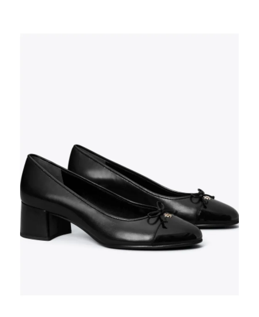 Tory Burch Bow Detailed Block-Heel Pumps