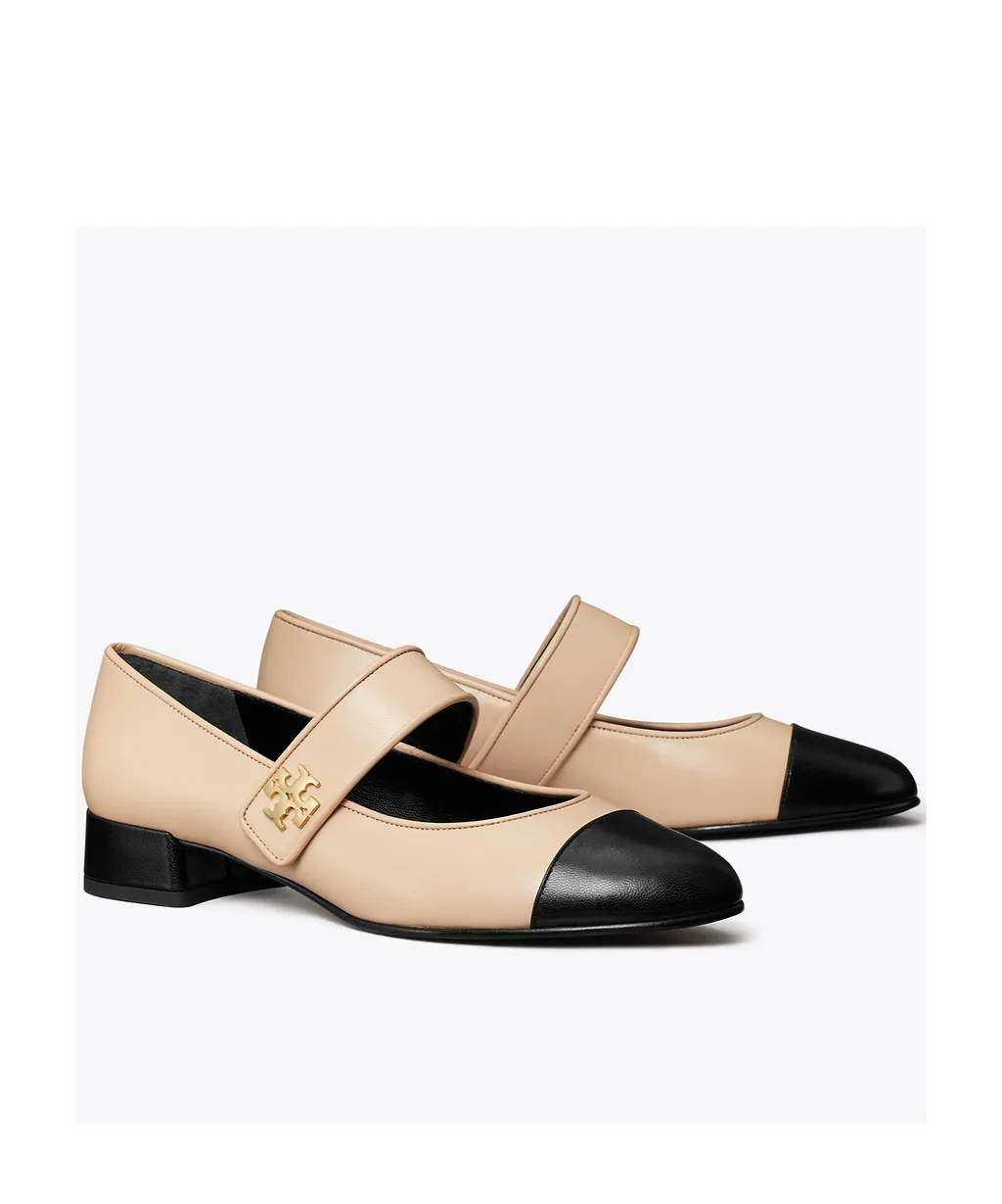 Tory Burch Cap-Toe Mary Jane Ballet Flats