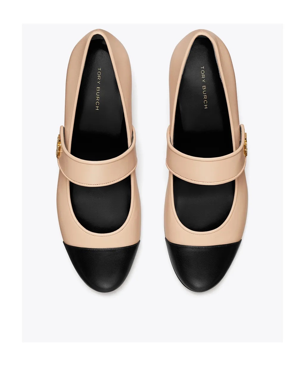 Tory Burch Cap-Toe Mary Jane Ballet Flats