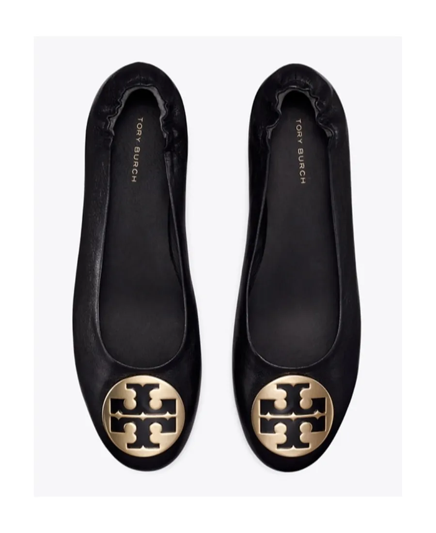 Tory Burch Claire Logo Plaque Ballerinas