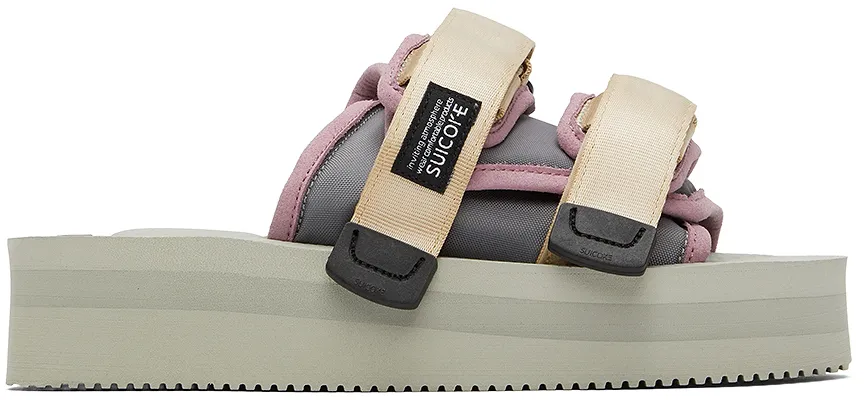 Suicoke Logo Patch Slip-On Sandals