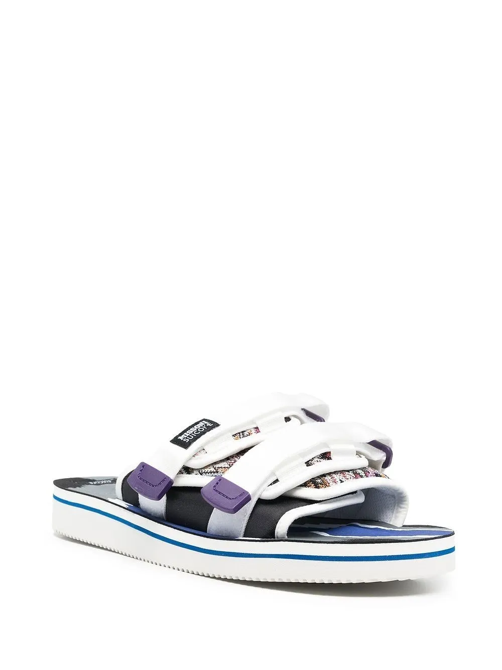 Suicoke X Missoni Logo Patch Strapped Slides