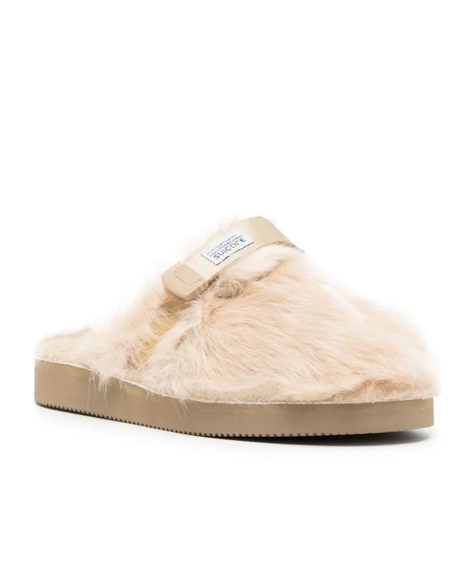 Suicoke Zavo Zeu Logo Patch Flat Slippers