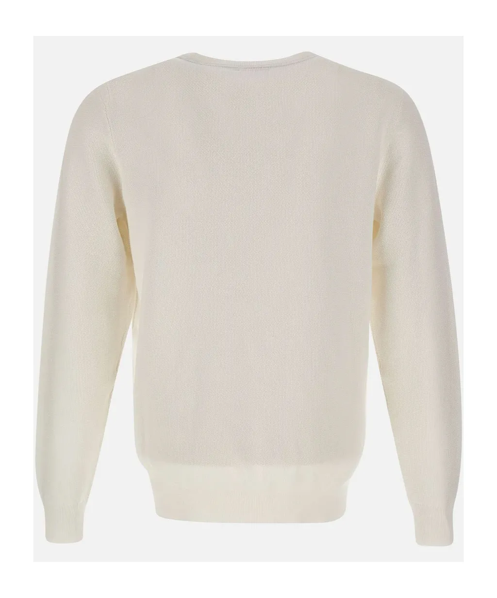 Sun 68 Honeycomb Crew Neck Knitted Jumper