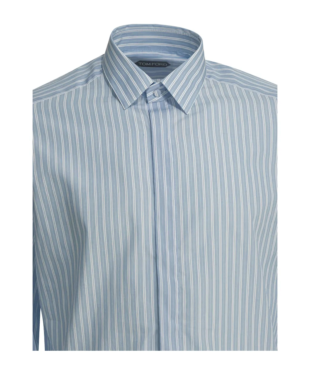 Tom Ford Long Sleeve Striped Shirt
