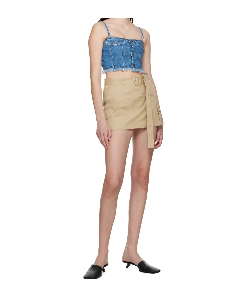 Patchwork Denim Vest