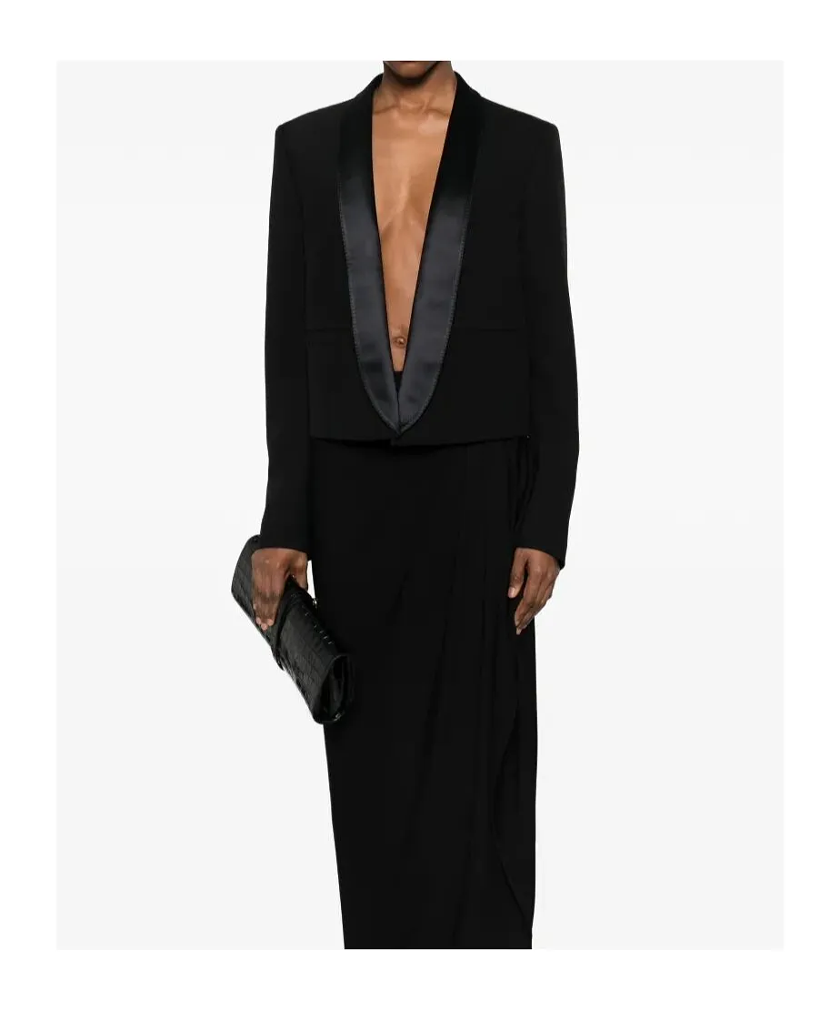 Tom Ford Long Sleeved Satin-Trim Blazer