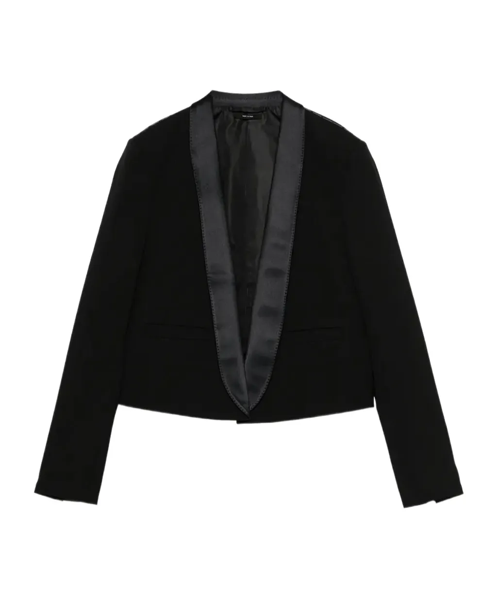 Tom Ford Long Sleeved Satin-Trim Blazer