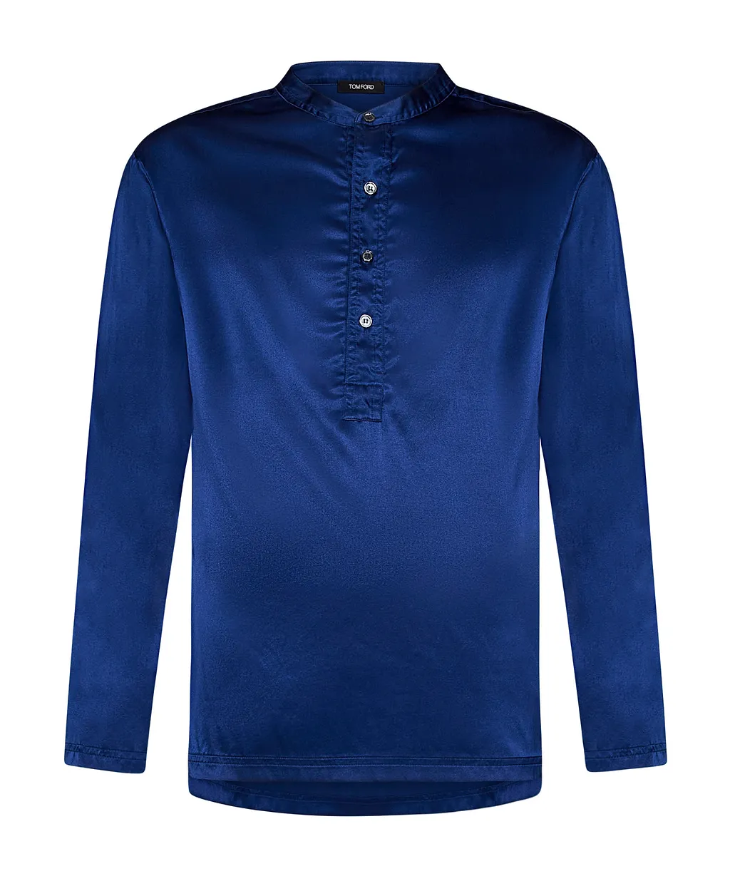 Tom Ford Long-Sleeved Half Buttoned Pyjama Shirt