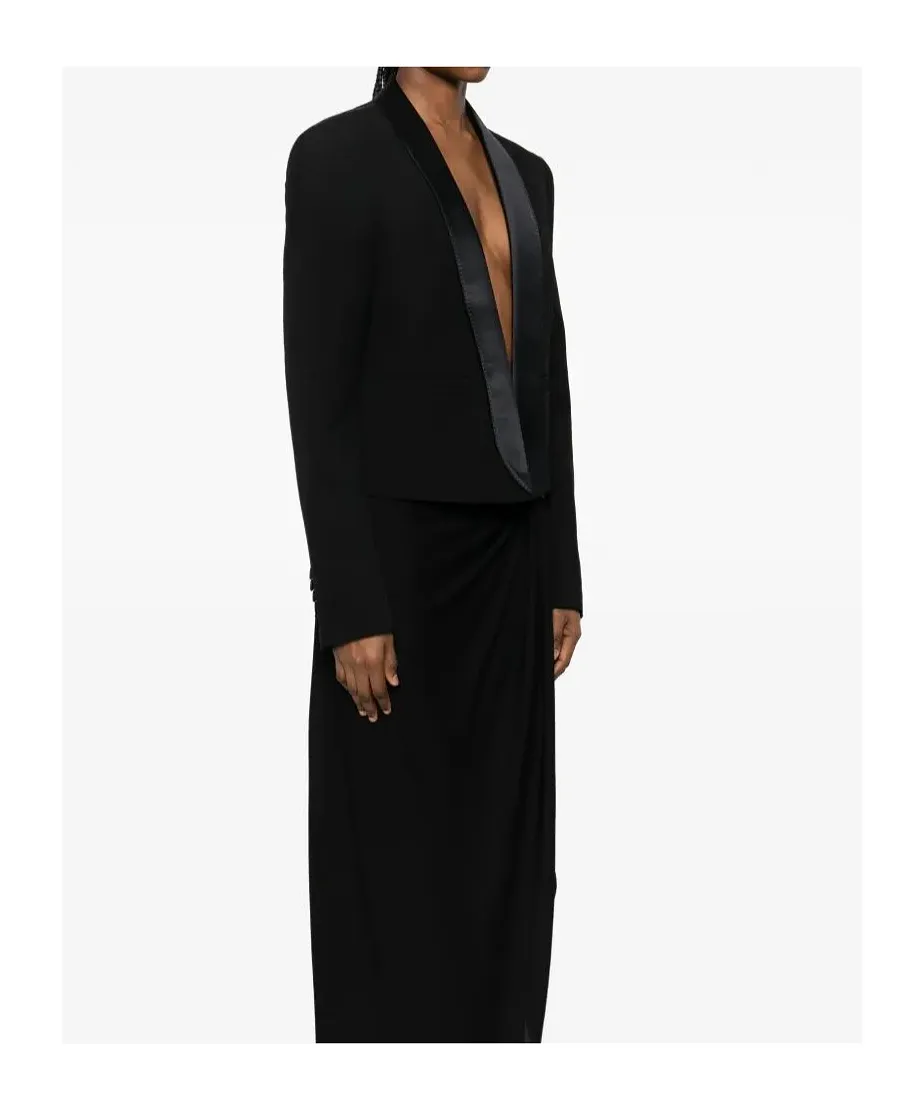 Tom Ford Long Sleeved Satin-Trim Blazer
