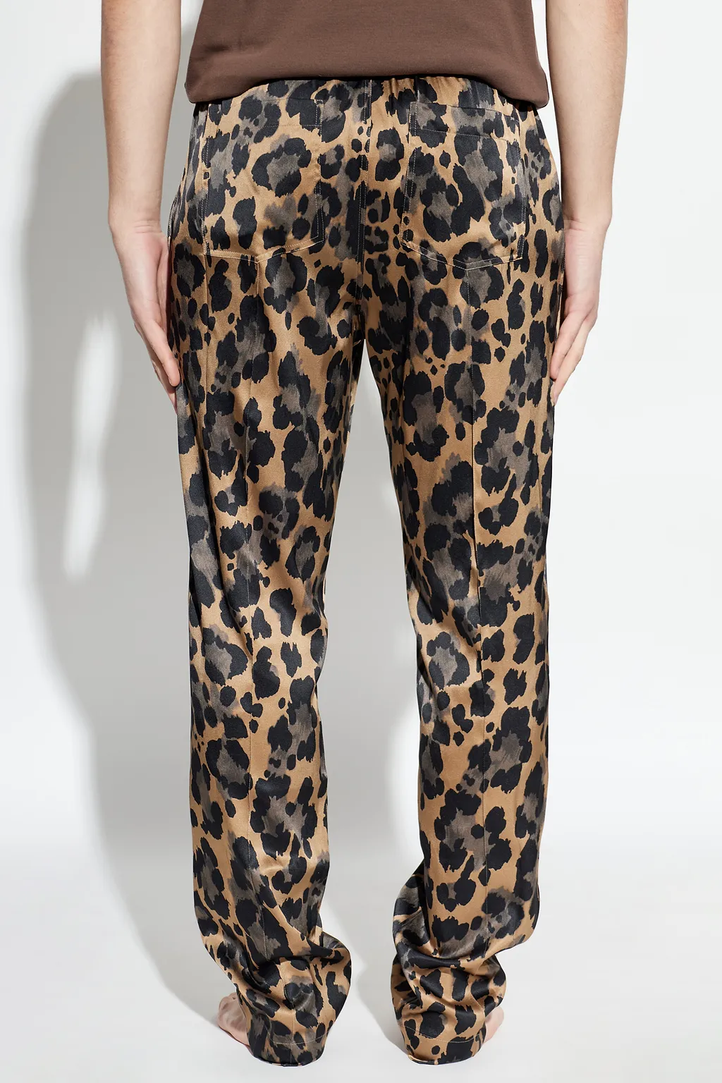 Leopard-Print Pajama Bottoms