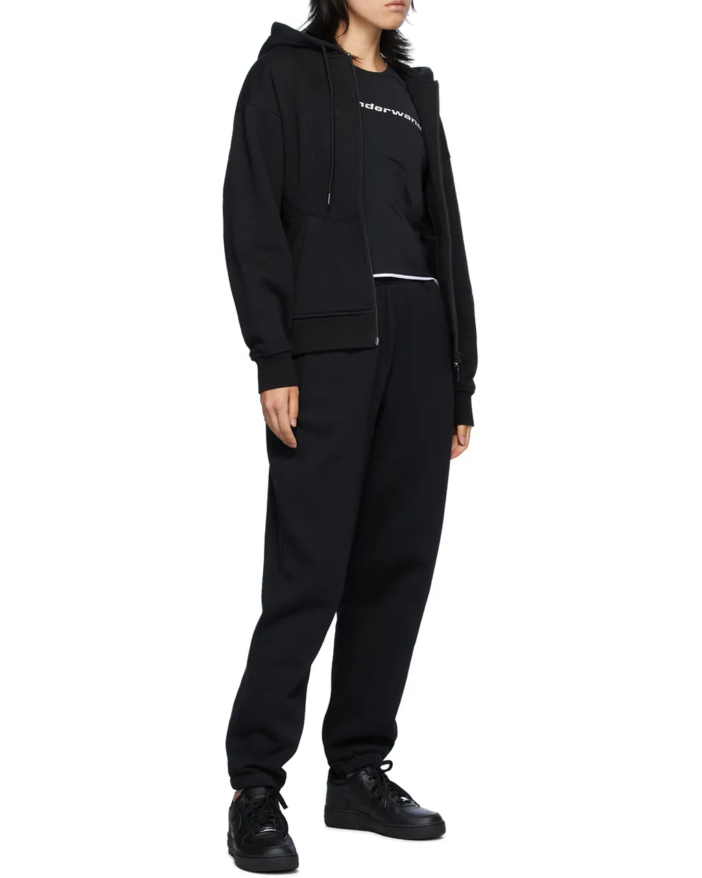 Alexander Wang Logo Printed Elasticated Waist Pants