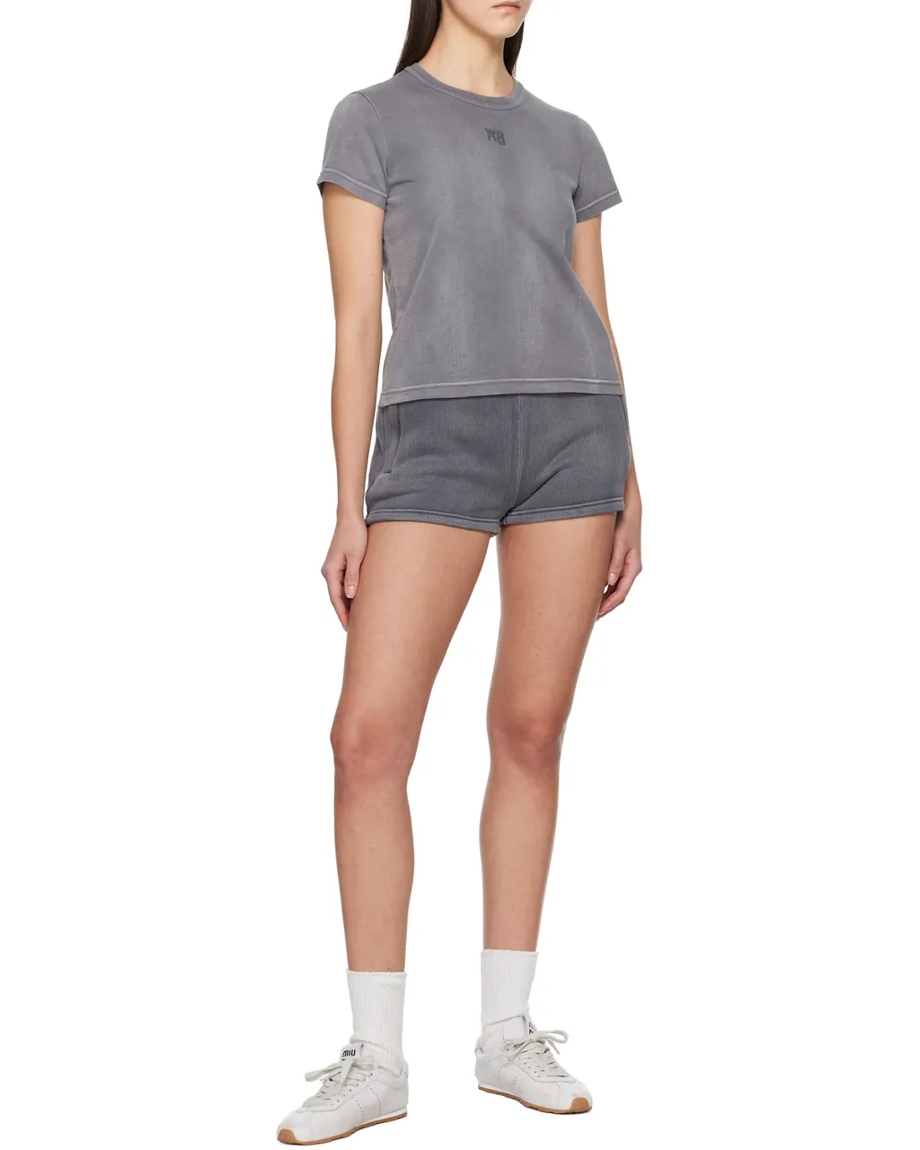 Alexander Wang Logo Embossed Track Shorts