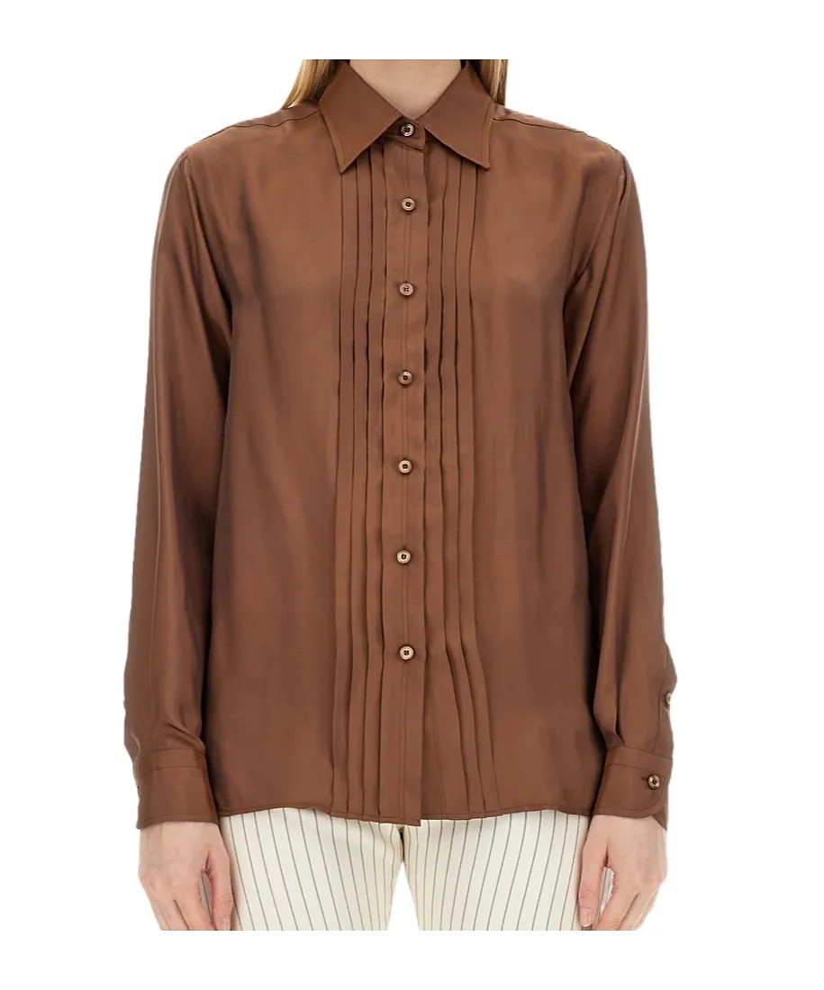 Tom Ford Pleated Long-Sleeved Shirt