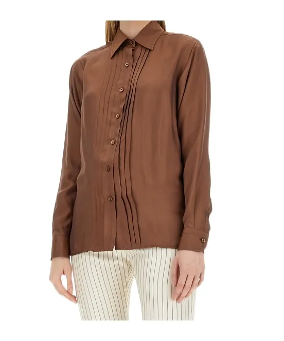 Tom Ford Pleated Long-Sleeved Shirt