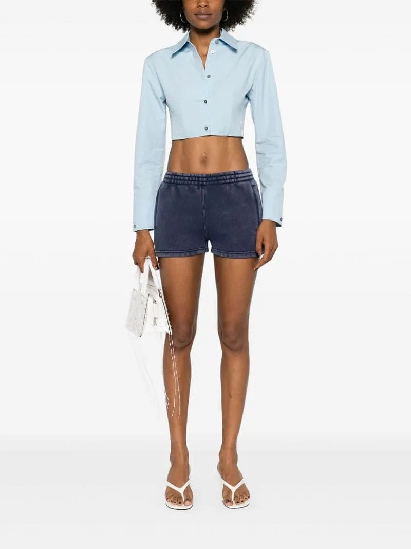 Embossed-Logo Track Shorts