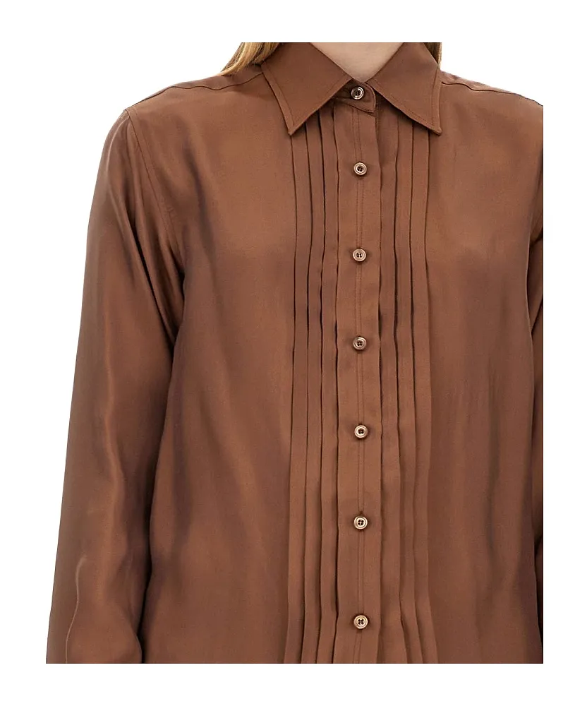 Tom Ford Pleated Long-Sleeved Shirt