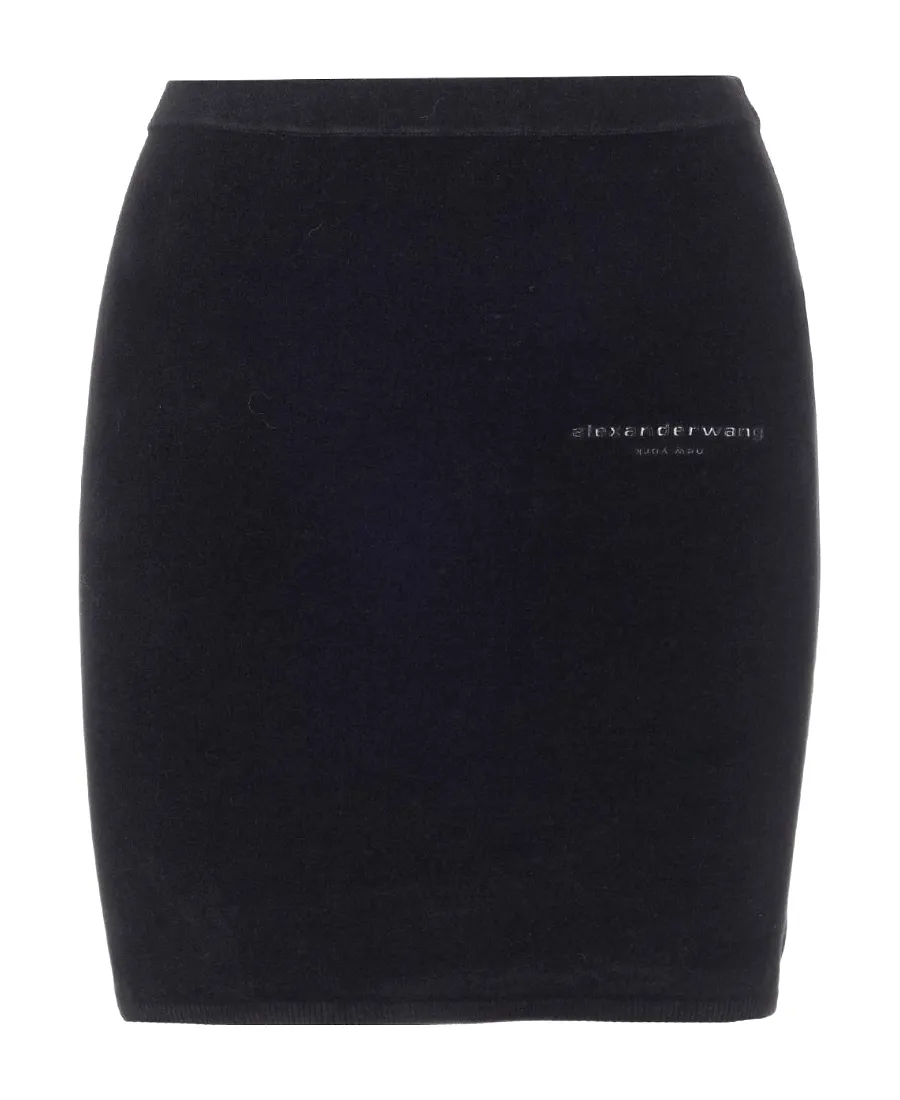 Logo-Embroidered Miniskirt