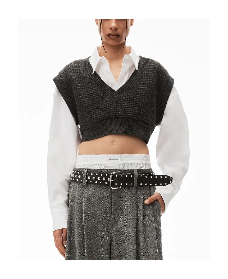 Layered Knitted Vest