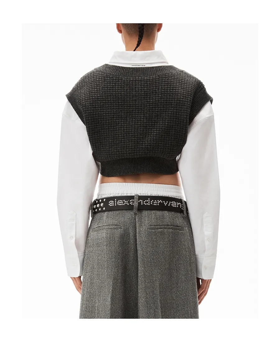 Layered Knitted Vest