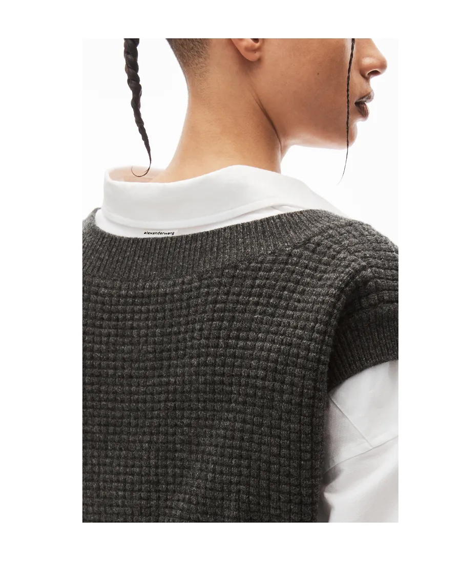Layered Knitted Vest