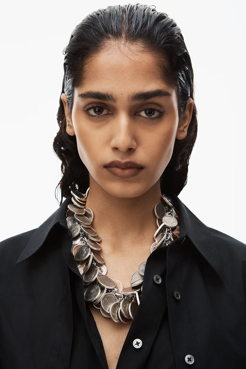 T By Alexander Wang Layered Mini Shirtdress