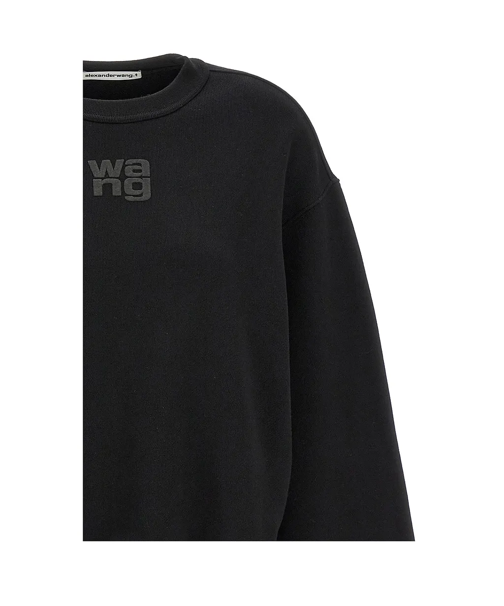 T By Alexander Wang Logo Crewneck Sweatshirt