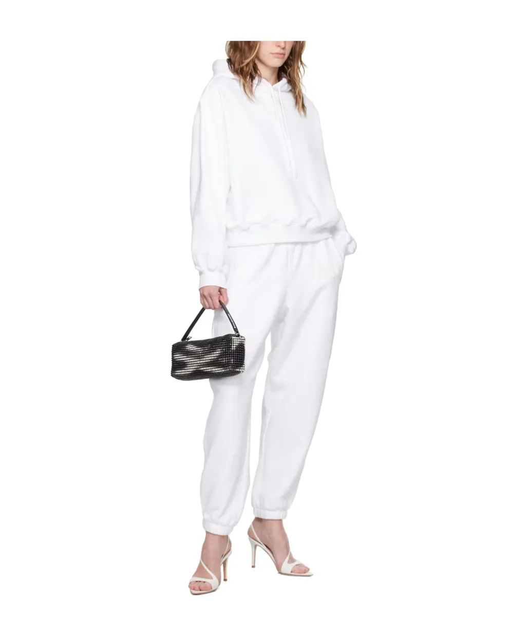T By Alexander Wang Logo Printed Drawstring Hoodie