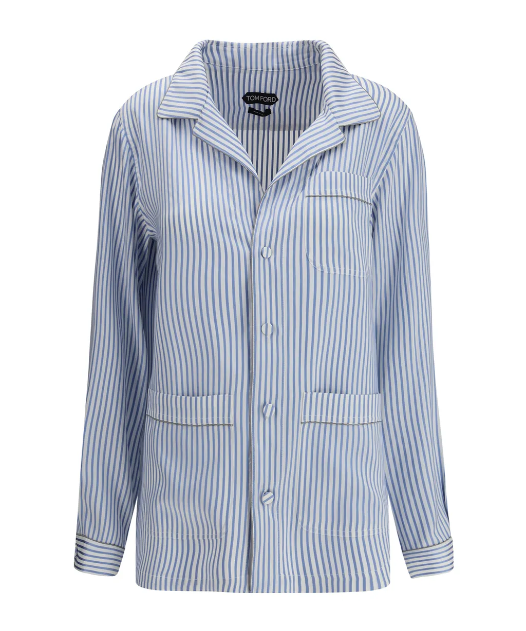 Tom Ford Striped Button-Up Shirt