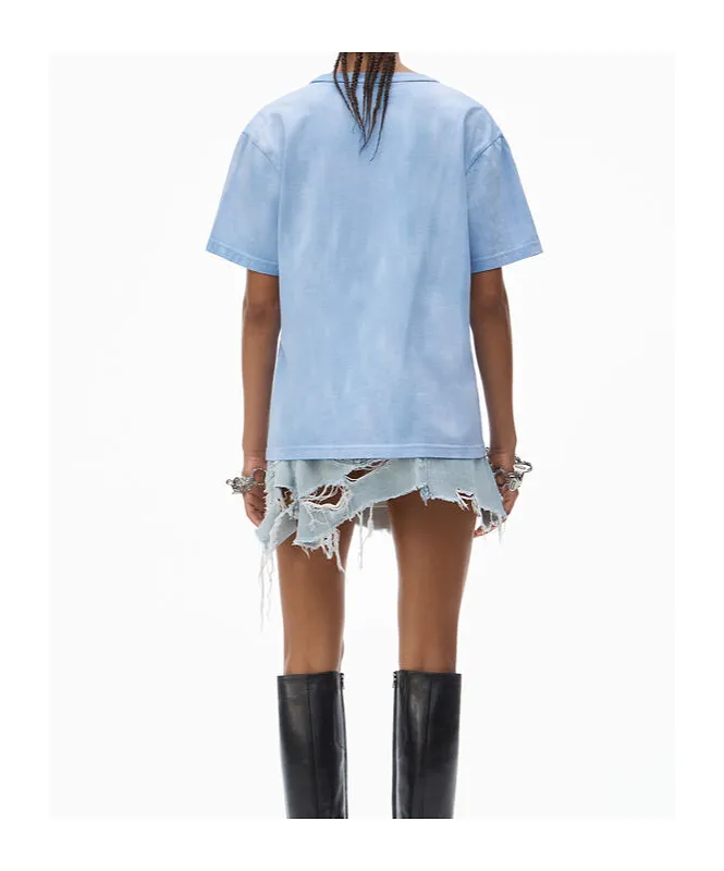 T By Alexander Wang Puff Logo Jersey T-Shirt