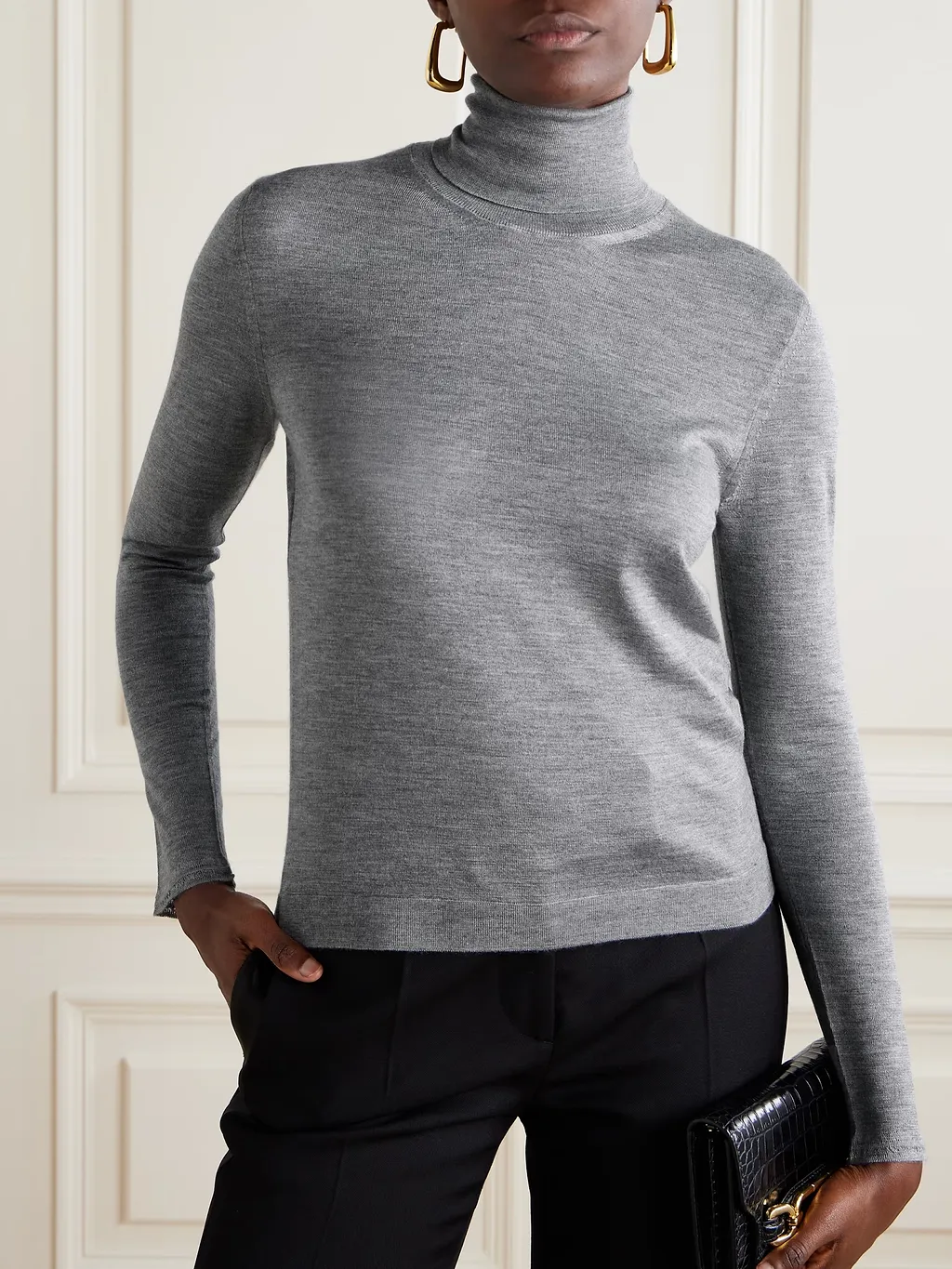 Turtleneck Knitted Top