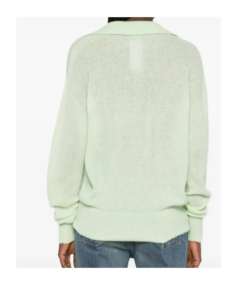 V-Neck Collared Sweater