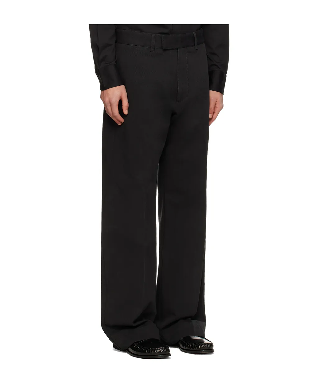 Wide-Leg Casual Pants With Belt Loops
