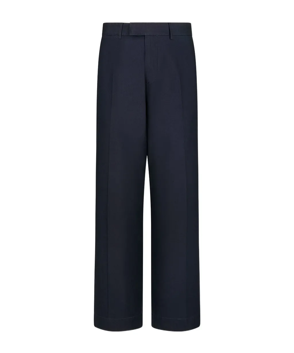 Wide-Leg Casual Pants With Belt Loops